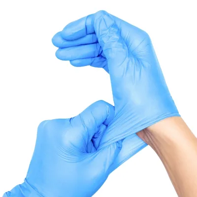 Wholesale Accept 100 Pack Disposable Gloves Nitrile Gloves Powder Free Pure Nitrile Glove