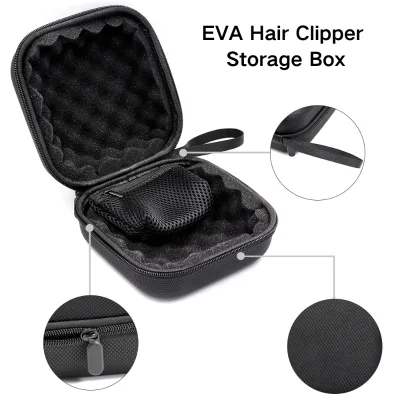 Custom Waterproof Shockproof EVA Hair Trimmer Storage Case with Zipper Closure for Barber Tools Carrying