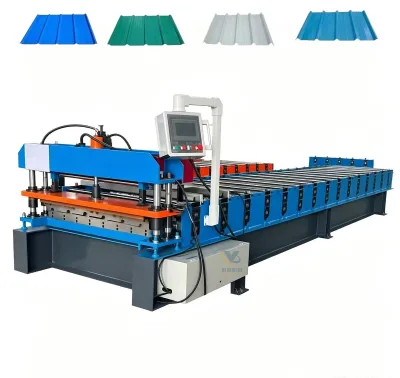 YS High Speed 5 Rib Roof Sheet Roll Forming Machine PLC Control IBR R Panel Making Machine for African Industrial Workshop Roof