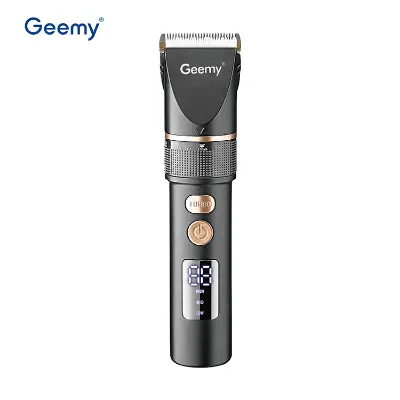 GM6609 Professional Hair Trimmer Adjustable Rechargeable Stainless Hair Cutting Tool LCD Display USB Charging