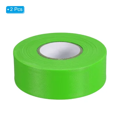 Fluorescent Custom Black Yellow Olive Green Reflective Flagging Pvc Warning Tape