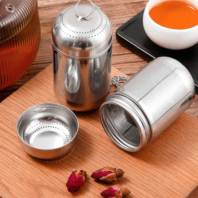 304 Stainless Steel Tea Filter, Tea Maker, Tea Ball Tea Bin Tea Separator Separator