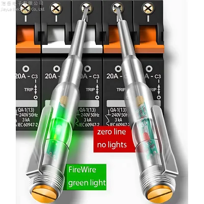 Digital Induced Electric Tester B12 B14: Electric Screwdriver Probe with Indicator Light, Sensor Voltage Tester, 24-250V