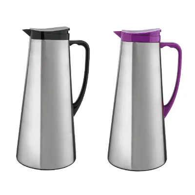 1L European Style Double Wall Stainless Steel Tea Kettle Coffee Pot Home Kitchen Appliances With Customized logo Vaccum Jug