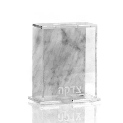 Popular Wholesale Customized Color Acrylic Tzedakah Box Lucite Tzedakah Box Judaica Tzedakah Box Charity