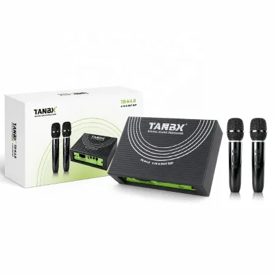 TANBX Car Audio 4IN8OUT DSP Amplifier Digital Sound Processor with Microphone TB-K4.8