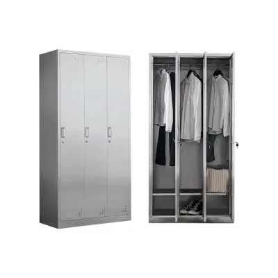 Stainless Steel Laboratory Storage Cabinet with Key Lock Durable Knock-Down Structure Floor Mount for Chemical Storage