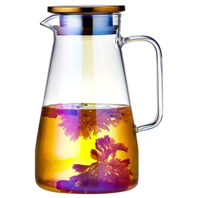 Hotselling Colorful Seven-color Cold Water Bottle Glass Water Jug Large Capacity Water Pitcher