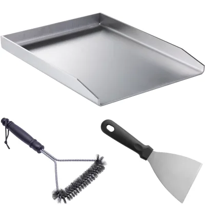 Custom Stainless Steel 430 Flat Grill Griddle for Gas and Charcoal Grills