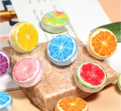 22mm Fruits Beads Colorful Painting Beads for Beadable Pen Creative Ballpoint Pen Cute Resin Glitter Pen Jewelry Accessories
