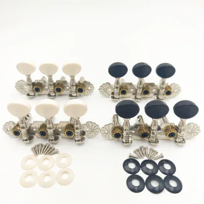 3-in-6 String Classical Guitar Retro Carved Double Hole String Knob Open String Quasi Tuner Tuning Knob Winding String