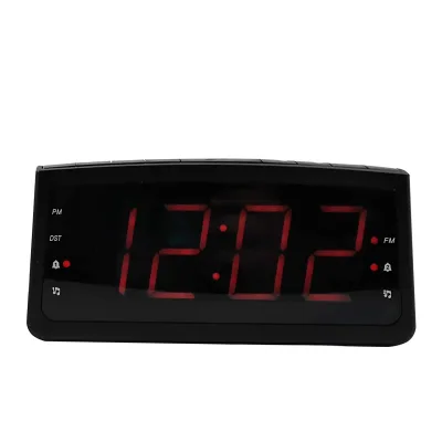 Hot-selling USB Rechargeable Digital Alarm Clock Portable Mini Digital Smart Fm Radio with Speaker Classic
