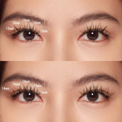 Natural Soft Full Strip Manga Lash Extensions Spiky Manga Lashes Spiky Eyelashes Manga Lashes Kit With Your Logo