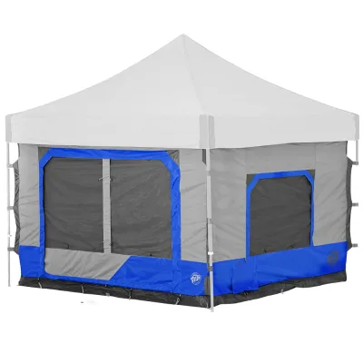 Camping Cube 6.4 Summer Camouflage/Field Game Converts 10' Straight Leg Canopy Tent Royal Blue Single Layer 2000-3000mm