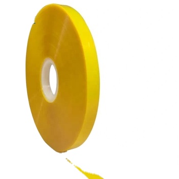 KUNJIN 30mm 150m Yellow Tying Tape Colorful PP Strapping Tie Tape Stretch Tie Tape Roll Made in China