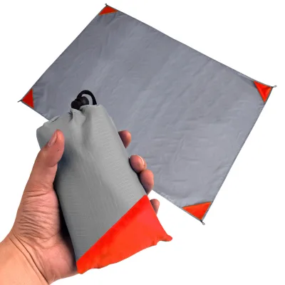 WEILIAN Outdoor Travel Sand Proof Ripstop Beach Mat Polyester Portable Foldable Large Lightweight Mat for Camping Picnic