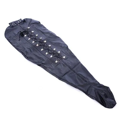 Sexy Full Bodysuit With Double Arm Pockets BDSM Binding Tape Clothes Mummy Bondage Bag Sexy Men and Women Sex Tights