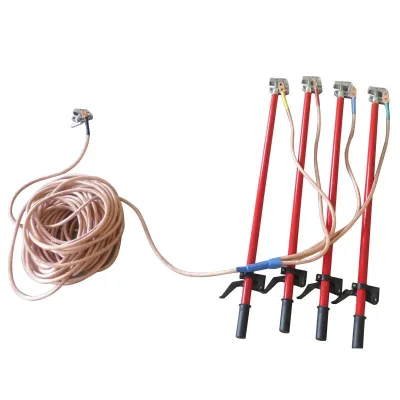 35mm2 Grounding Rod with Clamp Earthing Wire Set for Electrical Equipment