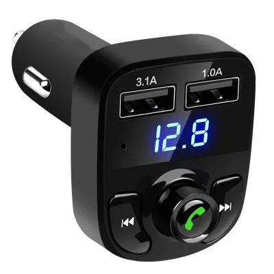 USB Car Charging Transmitter X8 Hands-free Call Multifunctional Wireless Car MP3 Player