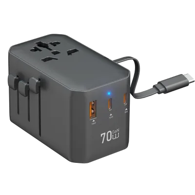 GaN70W 4 USB TYPE-C Universal Travel Wall Mounted Mobile Phone Fast Charging Travel Adapters