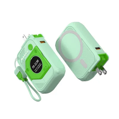 New wireless charging power bank,four ports output, two ports input, portable mobile phone power bank with stand