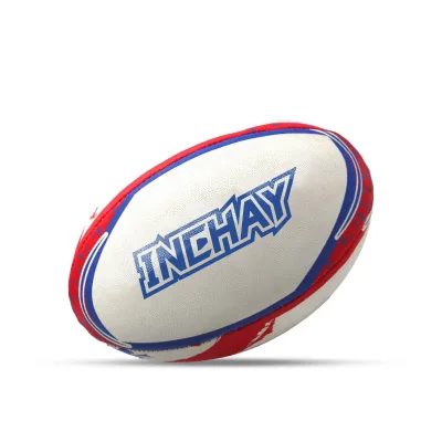 Professional Rugby Ball Grip Surface Machine Stitched PVC Rubber High Quality Sports Game
