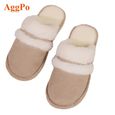 Winter Plush slippers Household Adult Thickened Warm slippers for Men and Women Anti-slip Wear-resistant Winter slippers