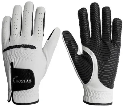 0.45~0.55mm Thin Premium Cabretta/sheep Skin/goat Skin White Cabretta Leather Golf Gloves