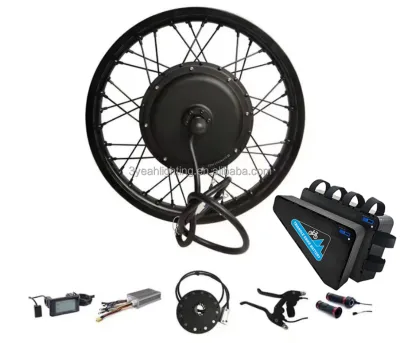 72V Electric bicycle Rear Wheel Modification Kit with 30Ah Battery 2000W-12000W Road Racing High-speed High-power DIY Motor