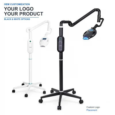 Wholesale Custom Logo 40W 460 to 490nm Blue LED Mobile Floor Stand Teeth Whitening Accelerator Lamp