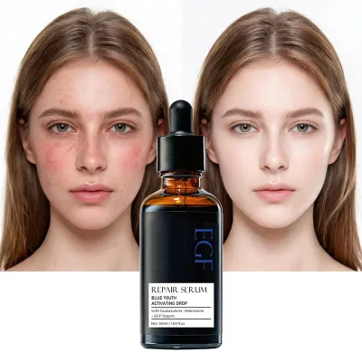 EGF Facial Serum Repair Activating Essence with Guanazole Adenosine 10ppm 50ml Dark Bottle Skin Care