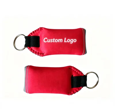 Custom Design Reflective Logo Buoyant Keychain Buoyancy Sponge Neoprene Floating Keychain for Practical Promotional Gifts