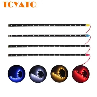 TCYATO Led Bulbs for Cars LED Flexible Light Strip 30CM-15SMD Car Light Strip 12V Glue-Sealed 2835 Light Tape