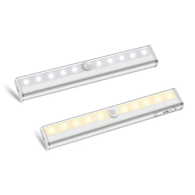 Magnetic Wall Motion Sensor Night Lamp Warodrobe Light Under Led Cabinet Lights