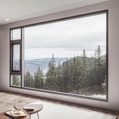 Top Brand Thermal Break Aluminum Casement Window Double Glazed Soundproof Energy Star Qualified German Hardware Narrow Bathroom