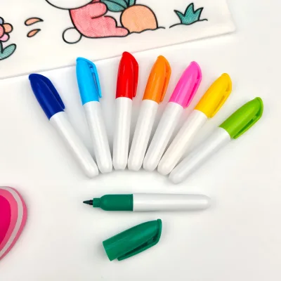 Kids Mini Fabric Marker Pen Washable Non Toxic Textile Paint Marker Safe Art Pen For DIY  Cloth Painting & Creative Craft Gift