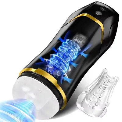 Bestco 5 Sucking 10 Vibrating Modes IPX5 Waterproof USB Rechargeable Electric Sucking Man Stroker Automatic Suction Masturbation