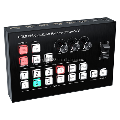 Live Streaming Video Switcher Video Cast Switching Replay Controller Video Mixer Broadcast Switcher Splitters & Converters