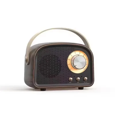 Hot Selling Retro Style Portable Mini Wireless Speaker Old Classic Fashion Home Mobile Music Woofer