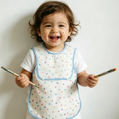 Sleeveless Round Collar Disposable Bib Wholesale Baby Bib Cartoon Pattern Feeding Dining-table