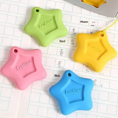 Creative Anti-Lost Five-Pointed Star Plastic Pencil Eraser for Primary School Students Kids School Eraser Kawai Cheap