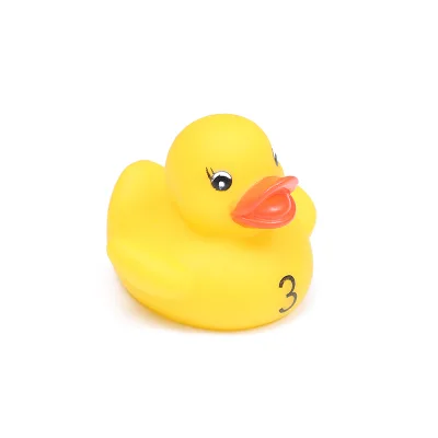 Factory Sale Ten Piece Set Rubber Duck Bath Toy WIth Numbers