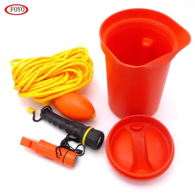 FOYO Brand Bailer Kit Includes Bailer Scoop 50ft Rope and Float LED Torch and Whistle for Ship/yachat/kayak/boat Accessory