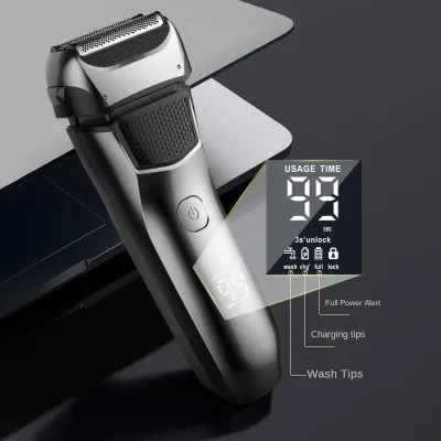 Professional Men's Cordless Reciprocating Electric Beard Shaver Washable Rechargeable USB Electric Shaver for Home Hoteluse