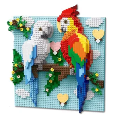 Hot Building Blocks Kit Diy Assemble Decorative Display Creative Toy for Kids