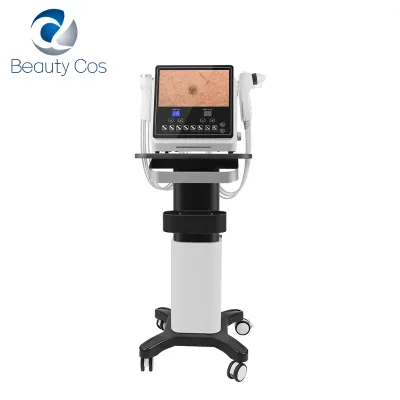 8 in 1 Facial Dermabrasion Diamond Intelligent Face Derma Analyse System Skin Type Tester Skin Analyzer