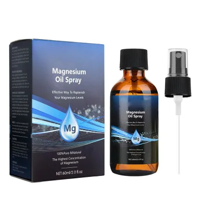 Pure Natural Magnesium Oil Spray for Body Relaxing Muscle and Stress Relief Healthy Skin and Beauty Care for Tanning