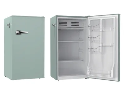 BCD-95R Black Household Full Capacity Small Clean Flavor Refrigeration Refrigeration Double Door Refrigerator
