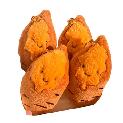 Roasted Honey Sweet Potato Pendant Plush Toy Yam Bag Decoration Keychain PP Cotton Filling Stuffed Stress Relief Keychain