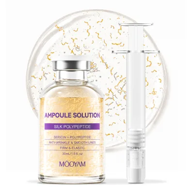 OEM ODM Wholesale Vegan Deep Collagen Silk Peptide Lifting Ampoule Anti Aging Firming Serum OEM Private Label